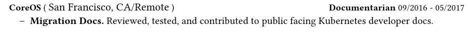 example styled section