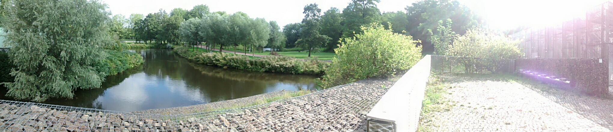 Panorama of an amsterdam park